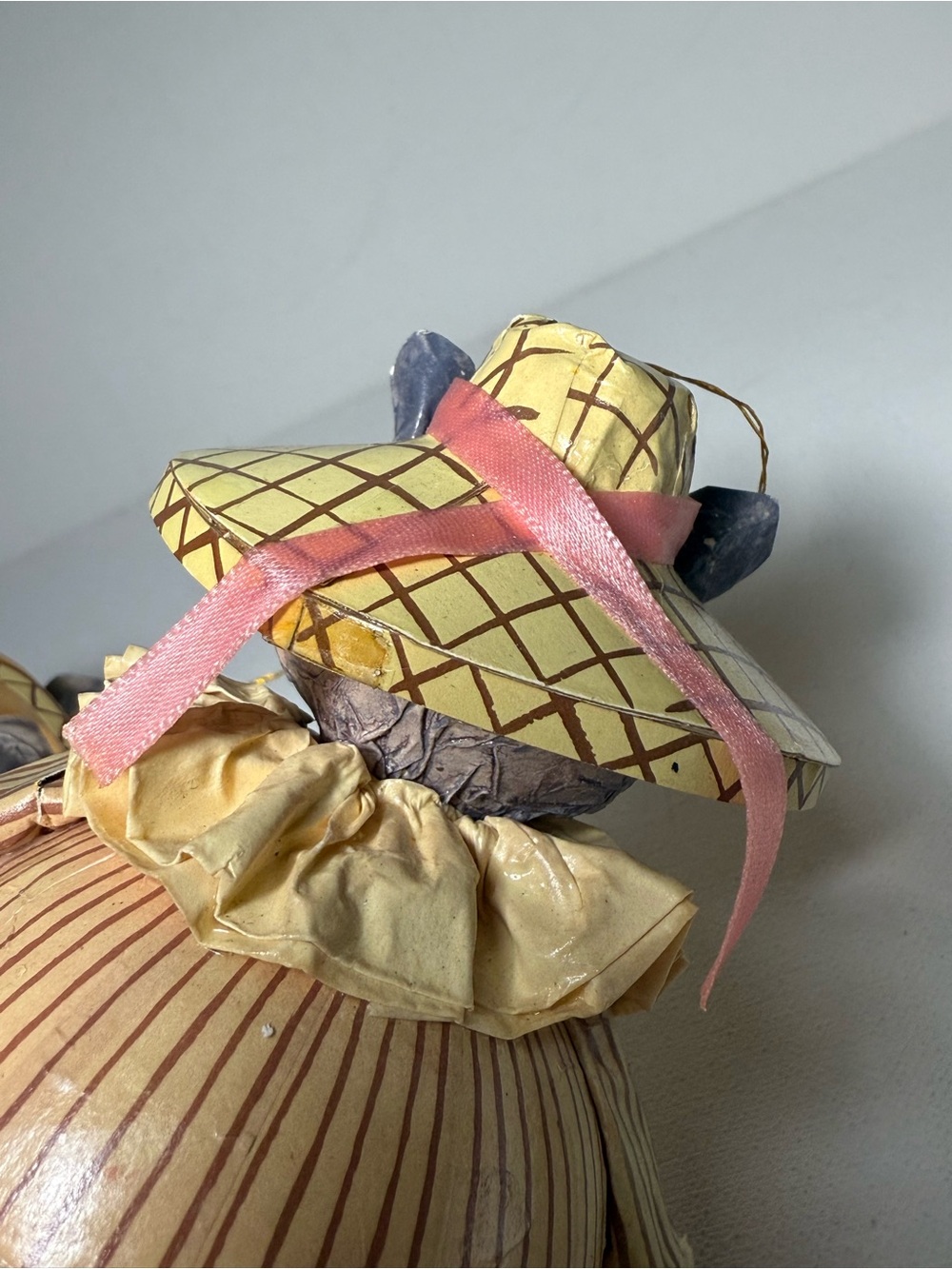Louis Nichole Kurt Adler Paper Mache Roly Poly Cat (2) Christmas Ornament 1983 - Picture 11 of 13
